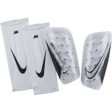 Medfølgende strømpe Leggbeskyttere Nike Mercurial Lite - White/White/Black