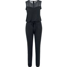 Urban Classics Jumpsuits & Overaller Urban Classics Damen Tech Mesh Long Jumpsuit, Schwarz Black 7