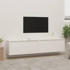 vidaXL white, 1/2x Pine Wall Cabinet 30x30cm