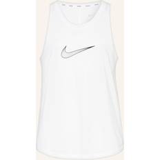 Nike DriFit One Swoosh Girls' Tank Top, White, Tennis