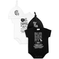 Burberry Sonstige Sets Burberry Kids Baby set of cotton-blend bodysuit and beanies multicoloured