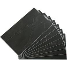 Black Tiles Palisade Black Ice 14.8 W 25.6 in. L Waterproof Adhesive No Grout Vinyl Wall Tile 21 sq. ft./case, Dark