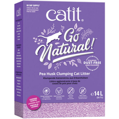 Catit Haustiere Catit Go Natural Katzen-Erbsenstreu, 2 2,8 kg, Lavendel