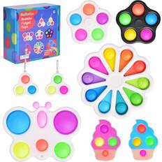 Fun Little Toys Fidget Toy Pack 8 Fidget Fidget Bubble Popper Flower