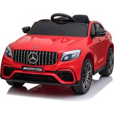 Ride-On Toys Aosom Licensed Mercedez-Benz Kids Ride-On Car 12V with Remote Control, Red