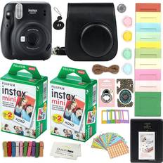 Fujifilm Instant Cameras Fujifilm Instax Mini 11 Instant Camera with Case 40 Films and Accessory kit Charcoal Grey Grey