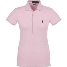 Polo Ralph Lauren Women Polo Shirts Polo Ralph Lauren Slim Fit Stretch Shirt Woman shirt Light pink Cotton, Elastane Pink