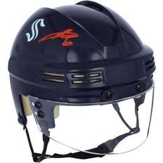 Sports Fan Products Adam Larsson Seattle Kraken Autographed Deep Sea Blue Mini Helmet