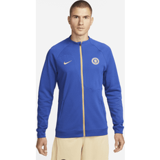 Nike Chelsea F.C. Academy Pro Men's Full-Zip Knit Football Jacket Blue