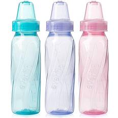 Baby Bottle Evenflo Feeding Classic Tinted Plastic and Silicone Baby Bottles 8oz/12ct