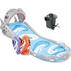 Intex Inflatable Toys Intex Surf 'N Slide Inflatable Kids Backyard Water Slide & 120V Electric Pump, Multicolor