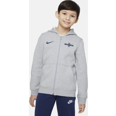 England Jackets & Sweaters Nike England Fundamentals Zip Thru Hoodie Dark Grey Kids