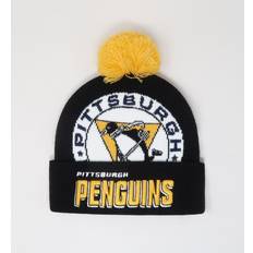Mitchell & Ness Beanies Mitchell & Ness Punch Out Pom Knit Pittsburgh Penguins