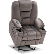 Mcombo Electric Power Lift Recliner Chair with Massage and Heat for Elderly Gray