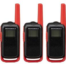 Black Walkie Talkies Motorola T210 Series Two-Way Radio 3-pack
