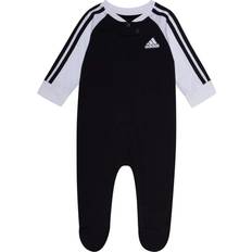 Adidas Nightwear Children's Clothing adidas Baby Boys Long Sleeve Romper, Months, Black Black
