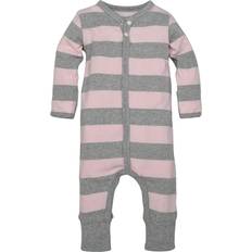 Playsuits Burt's Bees Baby Organic Girl Rugby Stripe Jumpsuit Coverall