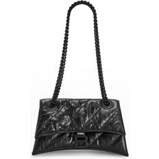 Balenciaga Bags Balenciaga Crush Small Quilted Chain Shoulder Bag - Black