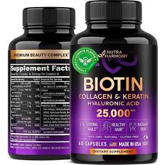 Biotin with Hyaluronic Acid, Collagen & Keratin 60 pcs