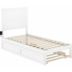 Built-in Storages - Twin Bed Frames AFI NoHo Twin Bed with Trundle