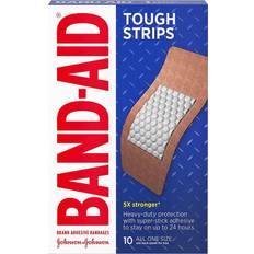 First Aid Band-Aid Brand Tough Strips Adhesive Bandage 10-pack