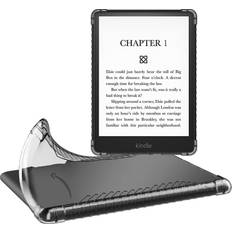 Computer Accessories MoKo Case for 6.8" Kindle Paperwhite (11th Generation-2021) and Kindle Paperwhite Signature Edition, Ultra Clear Soft Flexible Transparent TPU Skin Bumper Back Cover Shell, Clear