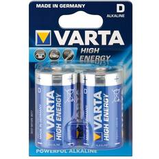 Batterier - Engangsbatterier Batterier & Ladere Varta High Energy D LR20 2-pack