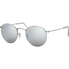 Silver Sunglasses Ray-Ban Round Flash Lenses RB3447 019/30