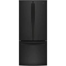 Black fridge freezer with water dispenser GE GNE25JGKBB Black