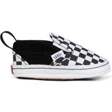 Vans Barnesko Vans Infant Checkerboard Slip-On V Crib - Black/True White