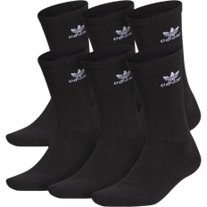 Adidas Men Underwear adidas Trefoil Crew Socks 6-packs - Black/White