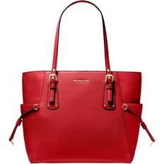 Michael Kors Voyager Small Pebbled Leather Tote Bag - Red