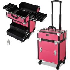 Beauty Cases BYOOTIQUE Rolling Makeup Train Case Cosmetic Organizer