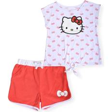 Hello Kitty Children's Clothing Hello Kitty girls 2-piece fashion tee and short set 3t 4t 5/6 6x 8/10