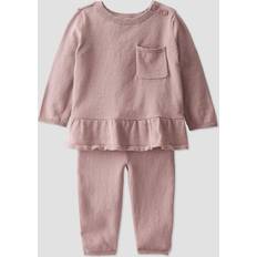 Little Planet Baby Organic Cotton Sweater Knit 2-Piece Set Baby 12M Plum Taupe