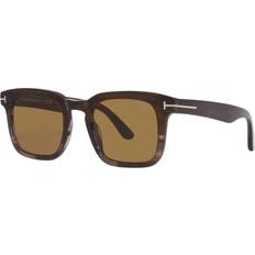 Sunglasses Tom Ford FT 0751 55E Dark Brown Fade Light Striped Brown/Vintage