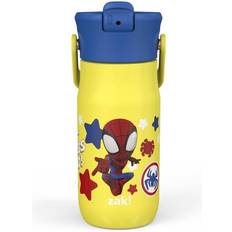 Zak Designs 14oz Recycled Stainless Steel Vacuum Insulated Kids' Water Bottle 'Flower Power