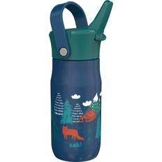 Zak Designs 14oz Recycled Stainless Steel Vacuum Insulated Kids' Water Bottle 'Woodlands'