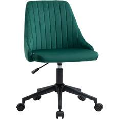 Green desk chair Vinsetto Mid-Back Shape Office Chair