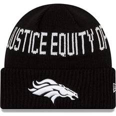 Beanies New Era Men's Black Denver Broncos Team Social Justice Cuffed Knit Hat
