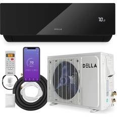 Air Conditioners Della 12000 BTU Wifi Enabled 175 SEER2 cools Up to 550 SqFt 208-230V Energy Efficient Mini Split Air conditioner Heater Ductless Inverter System