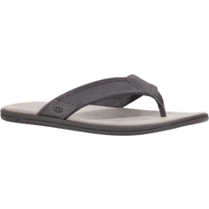 Men Flip-Flops UGG Mens seaside flip sandals dark grey suede, [1138152]