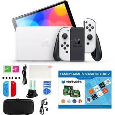 Nintendo switch oled Game Consoles Nintendo Switch OLED in White with Accessory Kit and Voucher