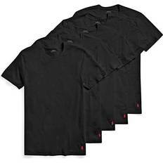 Polo Ralph Lauren T-shirts Polo Ralph Lauren Cotton Classic Crews T-shirt 5-pack - Black
