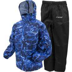 Herren Regenanzüge Frogg Toggs Herren Standard Classic All-Sport Waterproof Breathable Rain Suit MO Blue Marlin/Black Pants