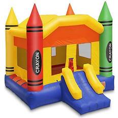 Cloud 9 17'x13' Commercial Inflatable Crayon Bounce House w/ Blower Multicolor Multicolor