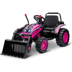 Aosom Digger Ride on Excavator Plastic in Pink, Size 25.5 H x 52.0 W in Wayfair Pink
