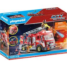 Playmobil Toys Playmobil Fire Truck with Flashing Lights 71233