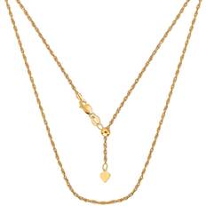 Jewelry Affairs Rope Chain Necklace - Gold