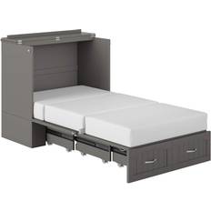 Children's Beds AFI Southampton Bed Chest Twin Extra Long Grey with Charging Station